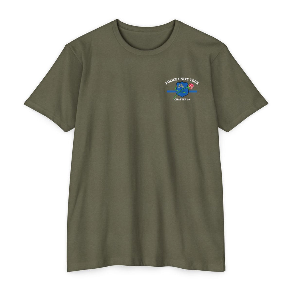 Short Sleeve tee with full back logo and left chest logo
