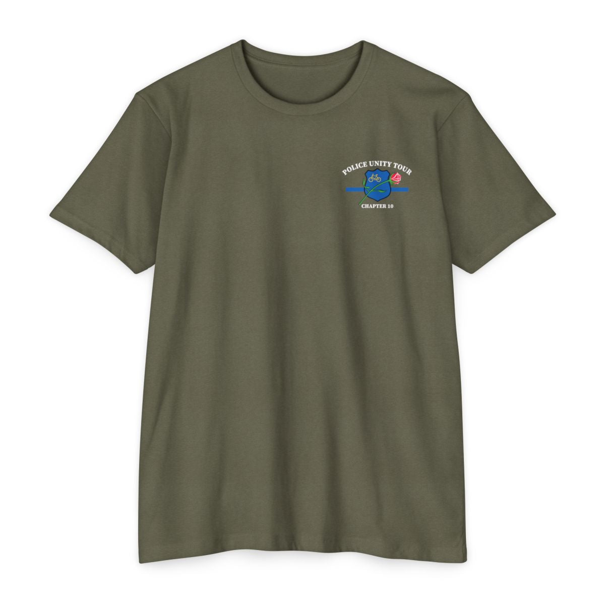 Short Sleeve tee with full back logo and left chest logo